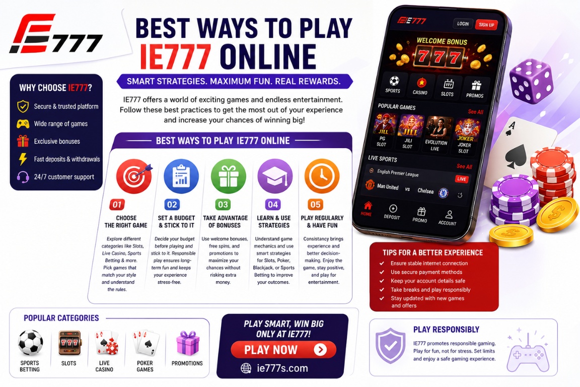 Best Ways to Play IE777 Online