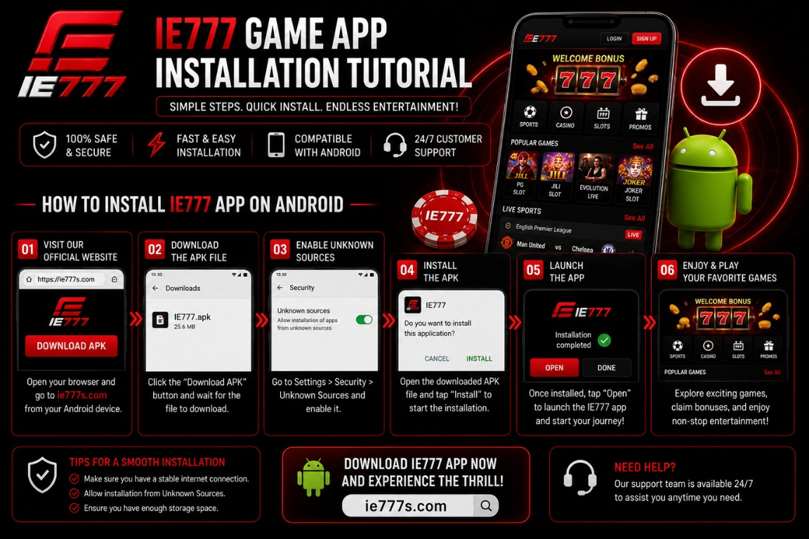 IE777 Game App Installation Tutorial